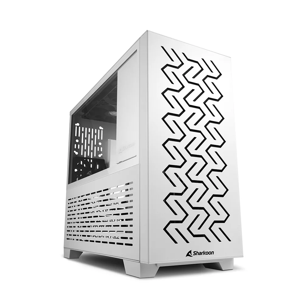 Sharkoon MS-Z1000 Gaming Midi Tower Κουτί Υπολογιστή με Πλαϊνό Παράθυρο Λευκό - Image 1