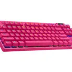 Logitech Pro X TKL Ασύρματο Gaming Μηχανικό Πληκτρολόγιο Tenkeyless με RGB φωτισμό (Αγγλικό US) Ροζ