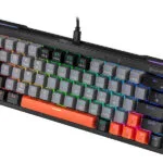 Tracer Gamezone EVO1 Hot Swap 63 Gaming Μηχανικό Πληκτρολόγιο 65% με RGB φωτισμό (Αγγλικό US) Γκρι