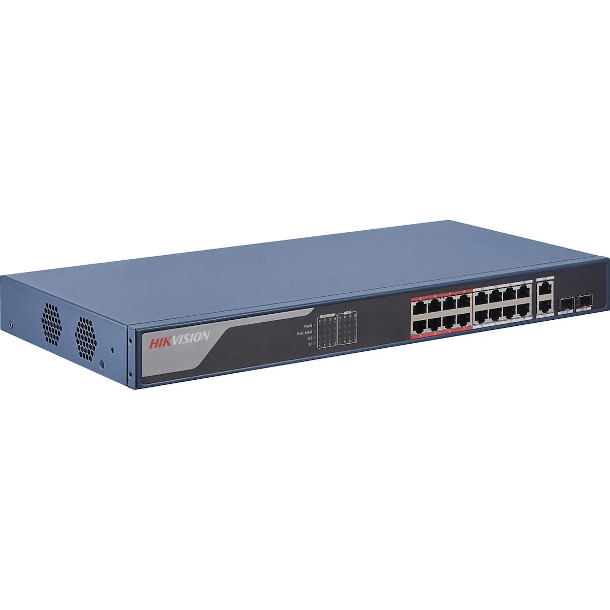 Hikvision DS-3E1318P-EI Managed L2 PoE+ Switch με 16 Θύρες Ethernet - Image 1