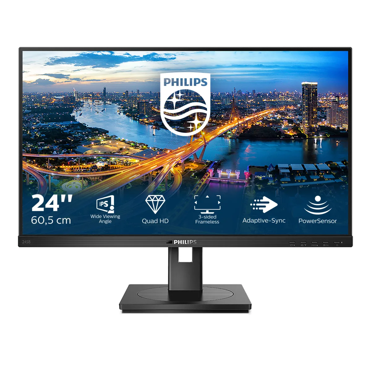 Philips B Line 245B1 IPS Gaming Monitor 23.8" QHD 2560x1440 με Χρόνο Απόκρισης 4ms GTG - Image 1