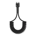 Baseus Charging Spiral USB 2.0 Cable USB-C male - USB-C 100W Μαύρο 1m P10320203111-00
