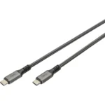 Digitus USB 2.0 Cable USB-C male - USB-C 100W Μαύρο 3m DB-300443-030-S