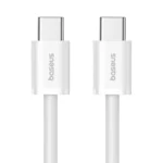 Baseus Superior Series 2 USB 2.0 Cable USB-C male - USB-C 30W Λευκό 1m (P10365200211-00)
