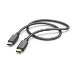 HAMA USB 2.0 Cable USB-C male - USB-C 20W Μαύρο 1.5m 00201591