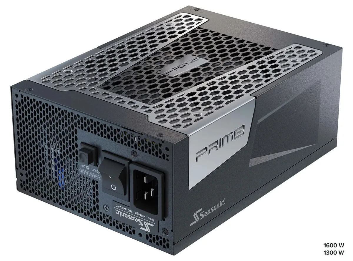 Seasonic Prime TX ATX30 1600W Μαύρο Τροφοδοτικό Υπολογιστή Full Modular 80 Plus Titanium - Image 1
