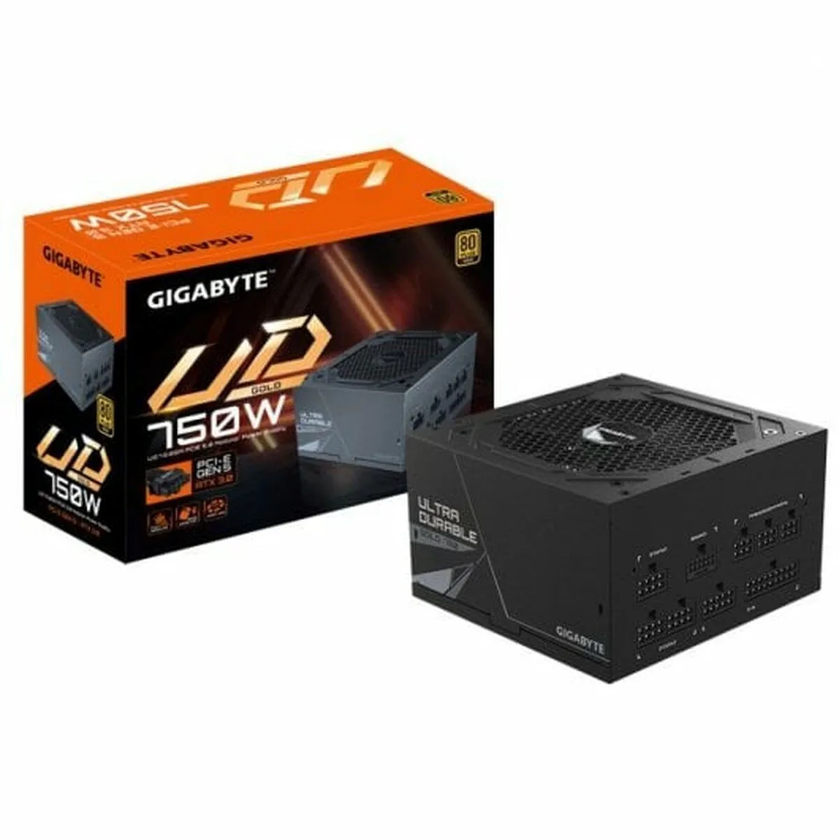 Gigabyte UD750GM rev. 1.0 750W Μαύρο Τροφοδοτικό Υπολογιστή Full Modular 80 Plus Gold - Image 1