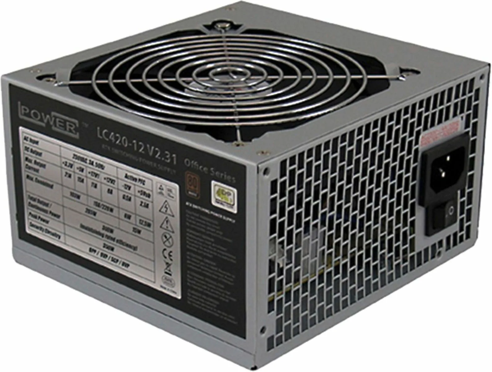LC-Power LC420-12 rev. 2.31 350W Γκρι Τροφοδοτικό Υπολογιστή Full Wired 80 Plus Bronze - Image 1