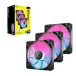 Corsair iCue Link RX120 Case Fan με RGB Φωτισμό και Σύνδεση 4-Pin PWM 3τμχ