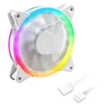 Sharkoon Shark Blades Case Fan 120mm με RGB Φωτισμό και Σύνδεση 4-Pin PWM Λευκό