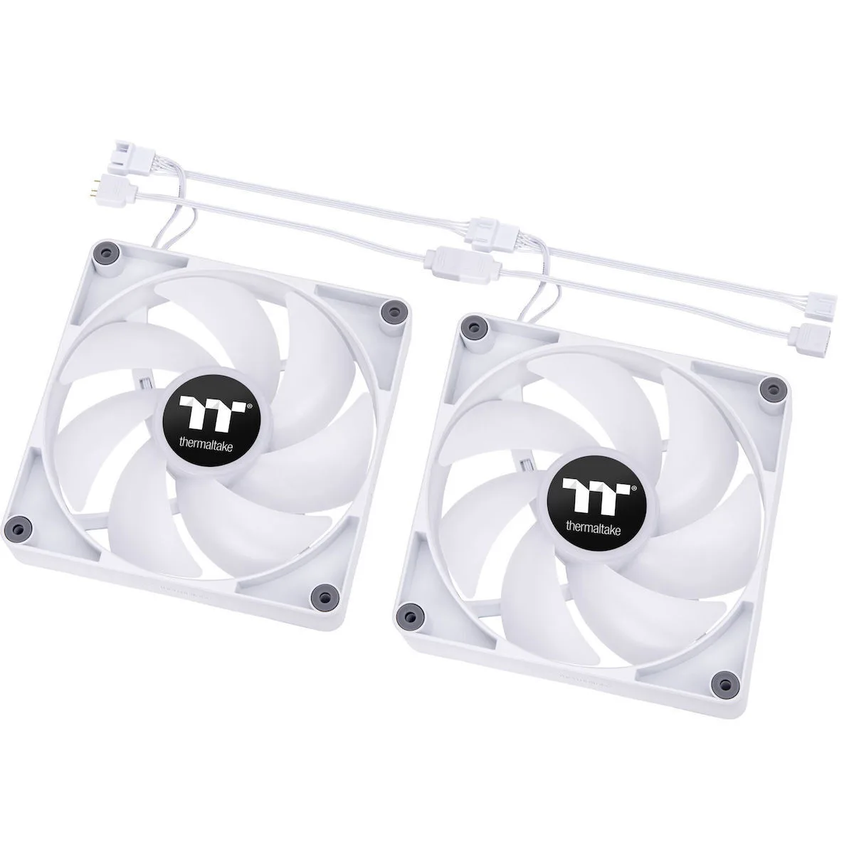 Thermaltake CT140 Sync PC Case Fan με ARGB Φωτισμό και Σύνδεση 3-Pin / 4-Pin PWM 2τμχ Λευκό - Image 1