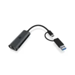 Icy Box IB-LAN301-C3 USB-C Αντάπτορας Δικτύου για Ενσύρματη σύνδεση Ethernet