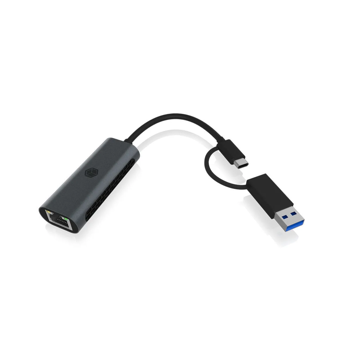 Icy Box IB-LAN301-C3 USB-C Αντάπτορας Δικτύου για Ενσύρματη σύνδεση Ethernet - Image 1