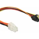 DeLock 4-Pin EPS - 15-Pin Sata Cable 0.2m Πολύχρωμο 85519