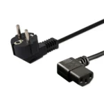Savio Schuko - IEC C13 Cable 1.8m Μαύρο CL-116
