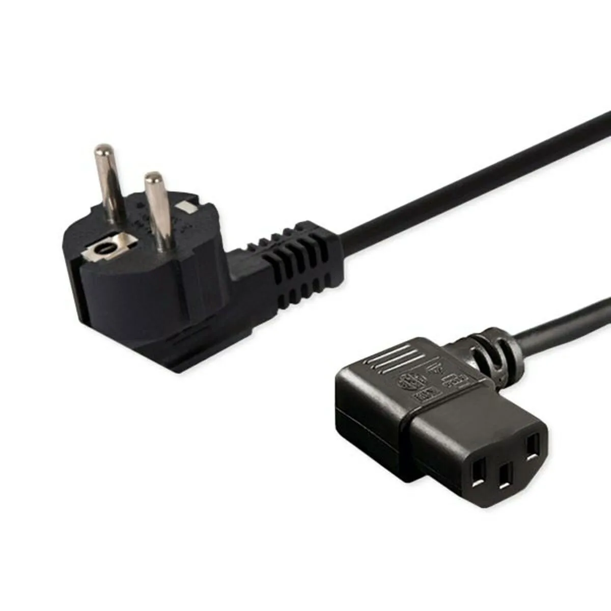 Savio Schuko - IEC C13 Cable 1.8m Μαύρο CL-116 - Image 1