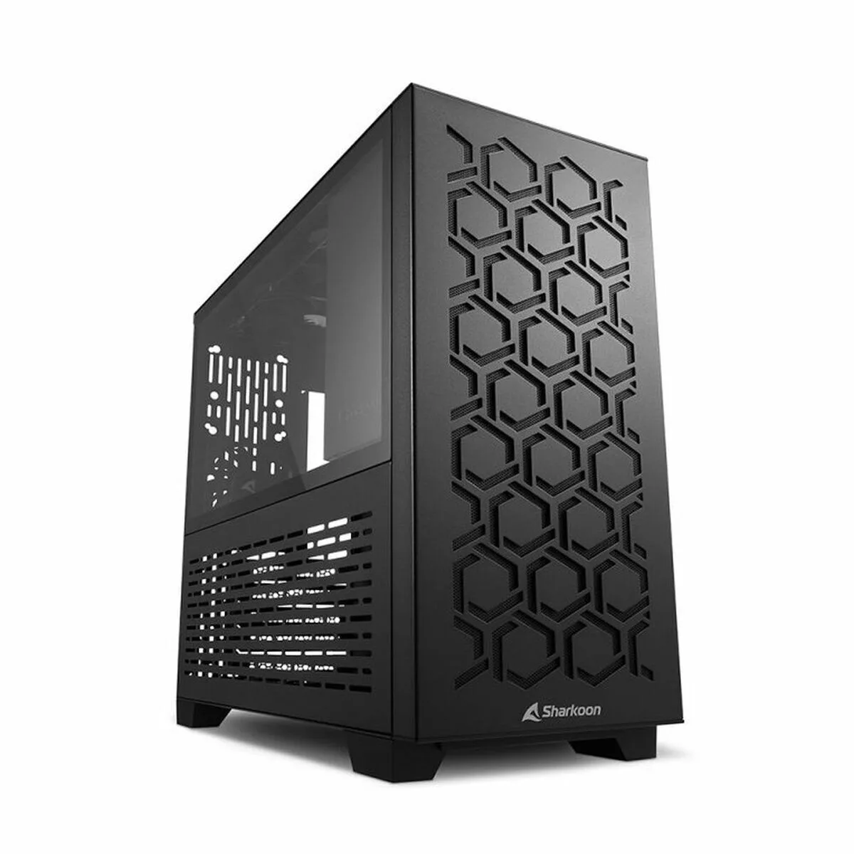 Sharkoon MS-Y1000 Gaming Midi Tower Κουτί Υπολογιστή με Πλαϊνό Παράθυρο Μαύρο - Image 1