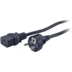 APC IEC C19 - Schuko Cable 2.5m Μαύρο AP9875