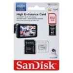 Sandisk High Endurance microSDXC 512GB Class 10 UHS-I με αντάπτορα
