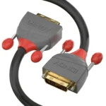 Lindy Cable DVI-D male - DVI-D male 7.5m Μαύρο (36225)