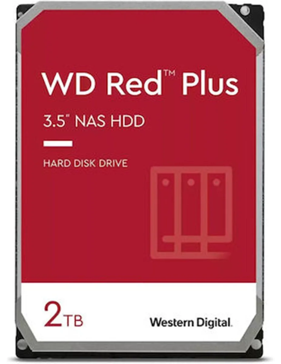 Western Digital Red Plus 2TB HDD Σκληρός Δίσκος 3.5" SATA III 5400rpm με 64MB Cache για NAS WD20EFPX - Image 1