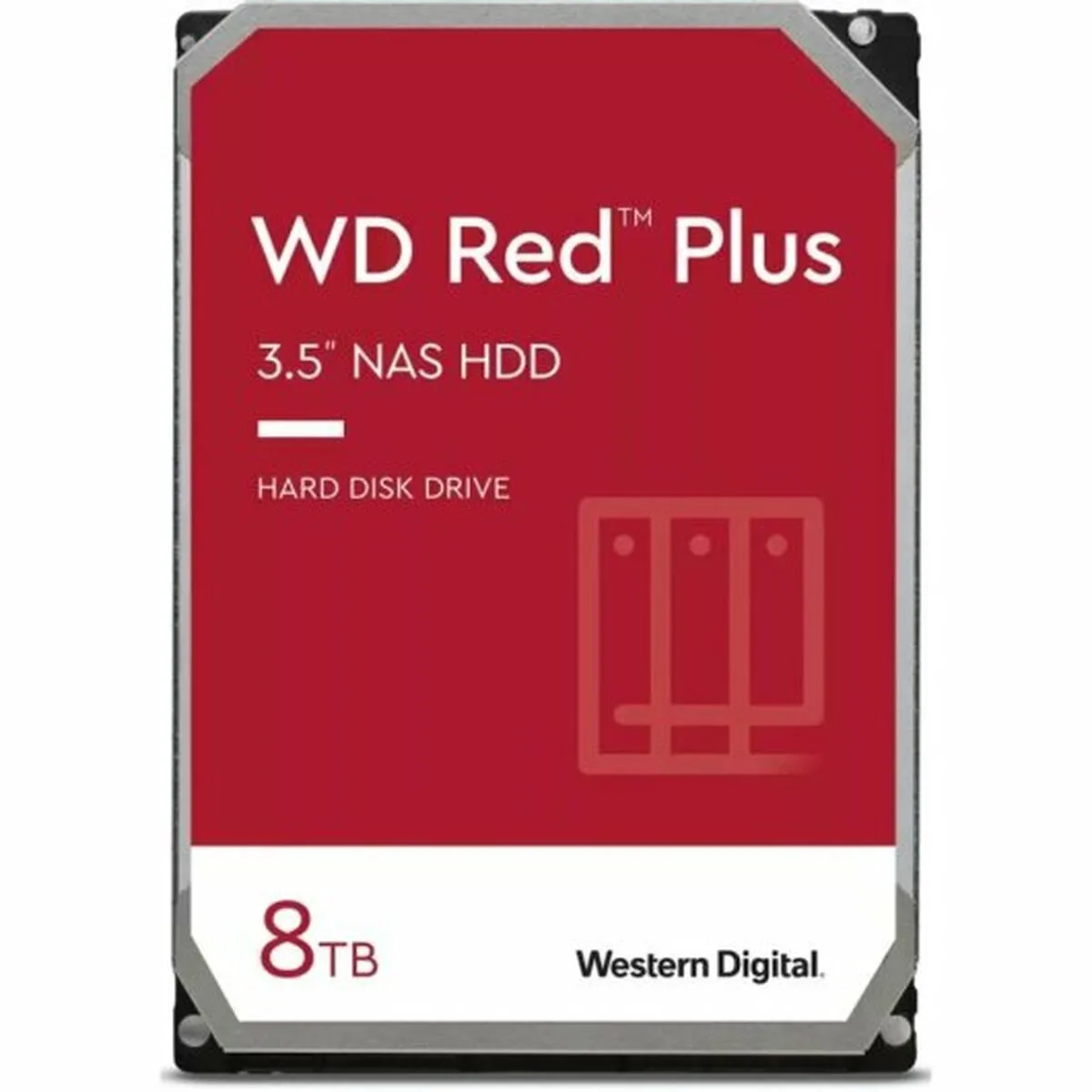 Western Digital Red Plus 8TB HDD Σκληρός Δίσκος 3.5" SATA III 5400rpm με 256MB Cache για NAS WD80EFPX - Image 1