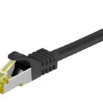 Goobay S/FTP Cat.7 Καλώδιο Δικτύου Ethernet 1.5m Μαύρο 1τμχ 91599