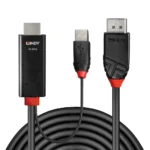 Lindy Cable DisplayPort male - HDMI male 2m Μαύρο (41499)