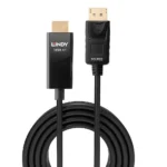 Lindy Cable DisplayPort male - HDMI male 0.5m Μαύρο (40924)
