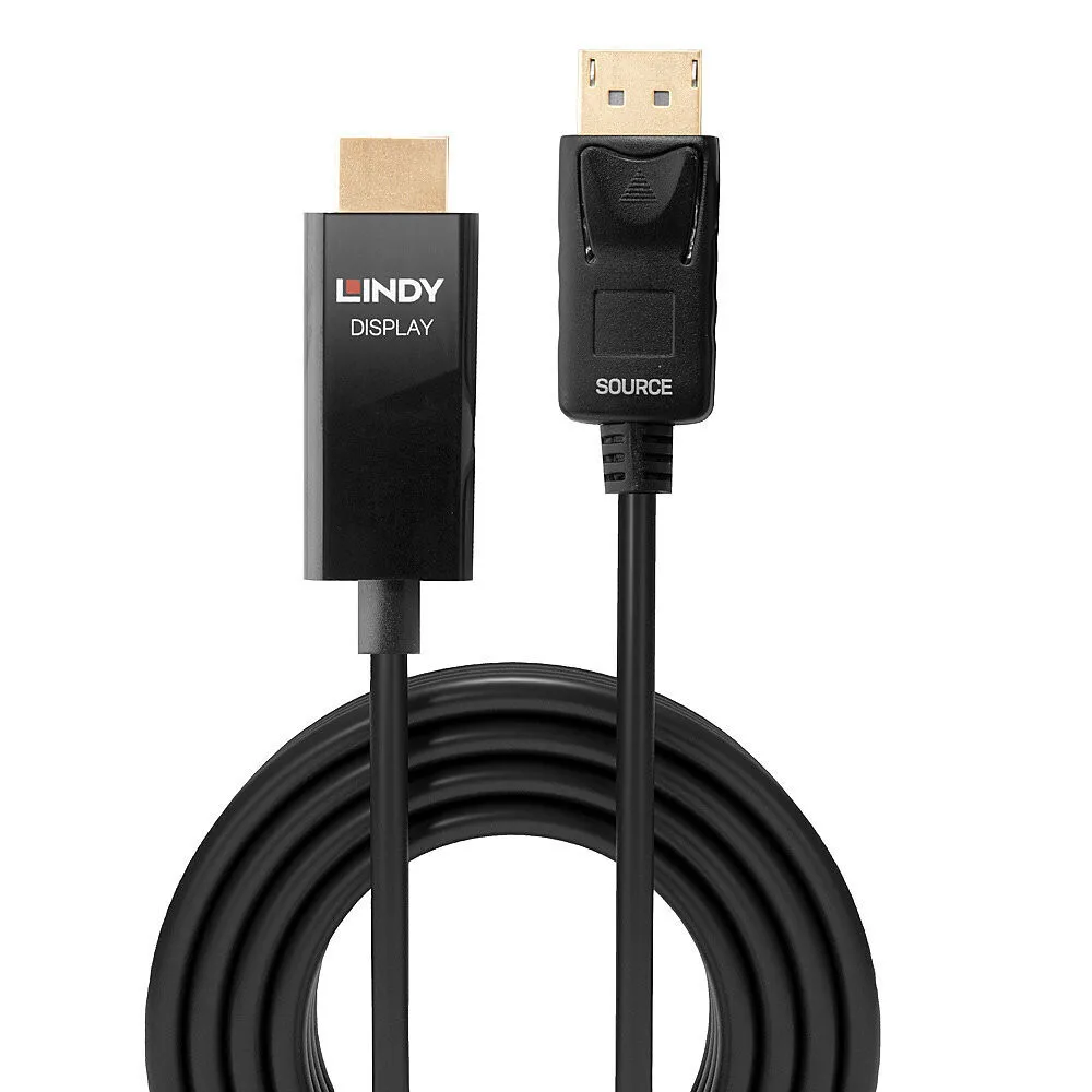 20240809132108_881bb38a Lindy Cable DisplayPort male - HDMI male 0.5m Μαύρο (40924) - Image 1