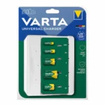 Varta Universal USB Φορτιστής Μπαταριών Μεγέθους σε Ασημί χρώμα