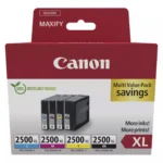 Canon PGI-2500XL Γνήσιο Πακέτο 4 Μελανιών Εκτυπωτή InkJet Κίτρινο / Κυανό / Ματζέντα / Μαύρο (9254B010)