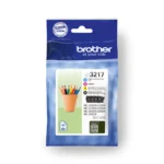 Brother LC3217 Γνήσιο Πακέτο 4 Μελανιών Εκτυπωτή InkJet Κίτρινο / Κυανό / Ματζέντα / Μαύρο (LC-3217VP)