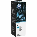HP 31 Γνήσιο Μελάνι Εκτυπωτή InkJet Κυανό (1VU26AE)
