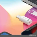 4Smarts Μετατροπέας Lightning male σε USB-C female Λευκό 2τμχ 540711