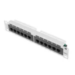 Lanberg Patch Panel Unshielded για Rack 1U 10" 12 Θυρών cat6 Γκρι PPU6-9012-S