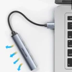 Vention USB 3.0 Hub 4 Θυρών με σύνδεση USB-A Γκρι (CKOHB)