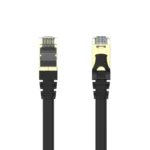Unitek Flat S/FTP Cat.7 Καλώδιο Δικτύου Ethernet 10m Μαύρο 1τμχ C1897BK-10M