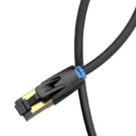 Vention S/FTP Cat.8 Καλώδιο Δικτύου Ethernet 1m Μαύρο 1τμχ