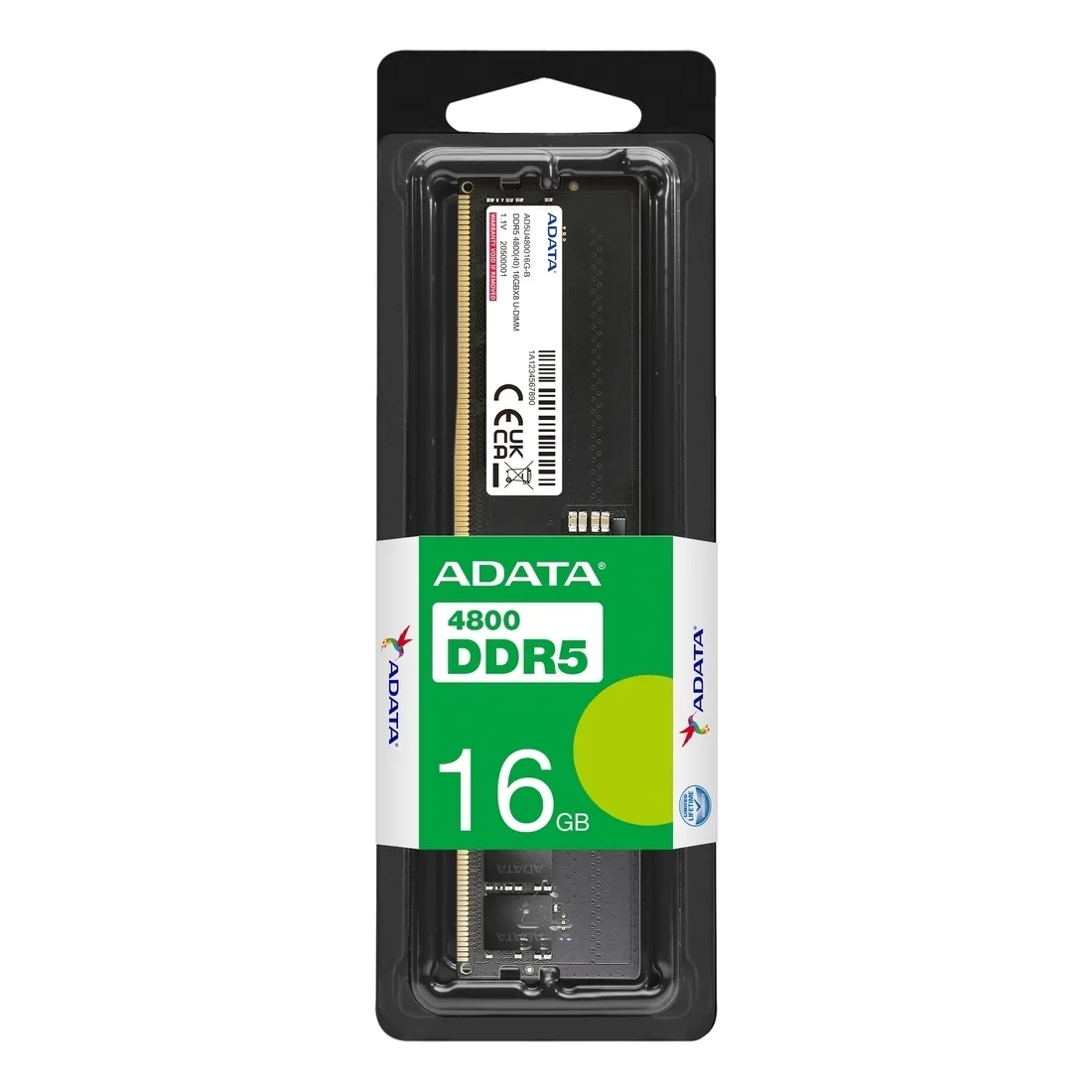 20240809140958_fca7f0fa Adata DDR5 με Module 1x16GB και Ταχύτητα 5600 για Desktop AD5U560016G-S - Image 1