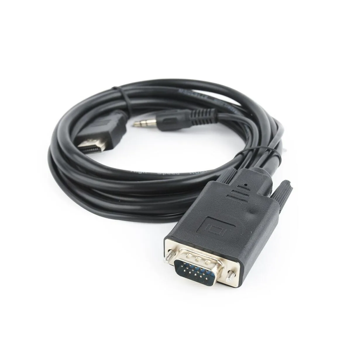 20240809141009_c4e226da Cablexpert HDMI 1.3 Cable HDMI male - VGA male 3m Μαύρο A-HDMI-VGA-03-10 - Image 1