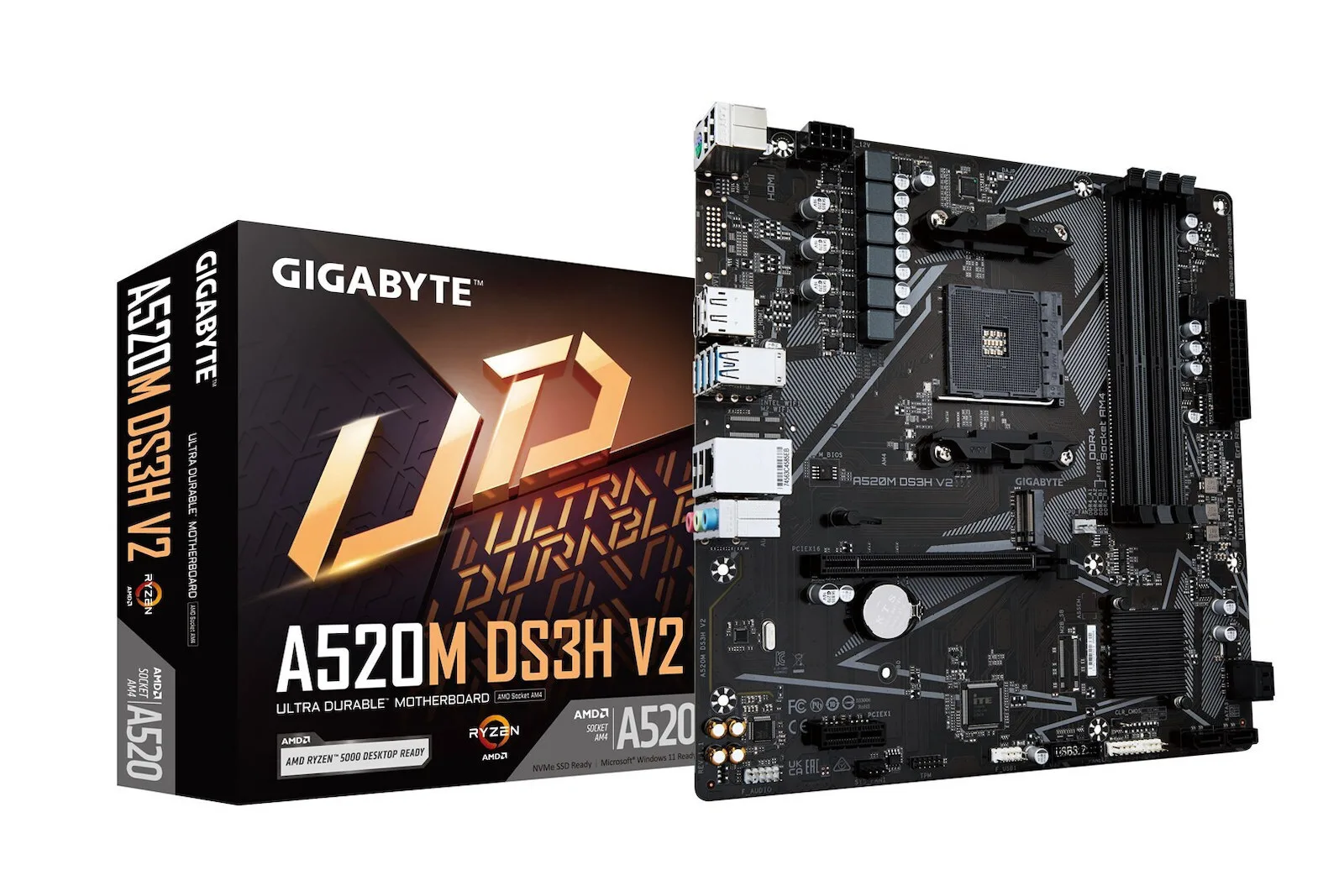 20240809141154_gigabyte_a520m_ds3h_v2_motherboard_micro_atx_me_amd_am4_socket Gigabyte A520M DS3H V2 Motherboard Micro ATX με AMD AM4 Socket - Image 1