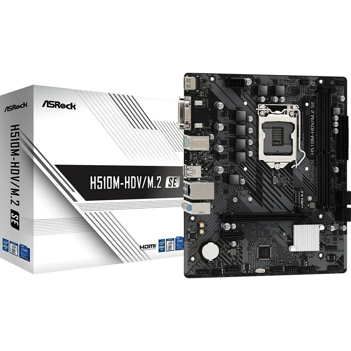 ASRock H510M-HDV/M.2 SE Motherboard Micro ATX με Intel 1200 Socket 90-MXBM00-A0UAYZ - Image 1