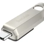 Sandisk Ultra Luxe 128GB USB 2.0 Stick Ασημί