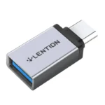 Lention Μετατροπέας USB-C male σε USB-A female Γκρι 1τμχ 059925