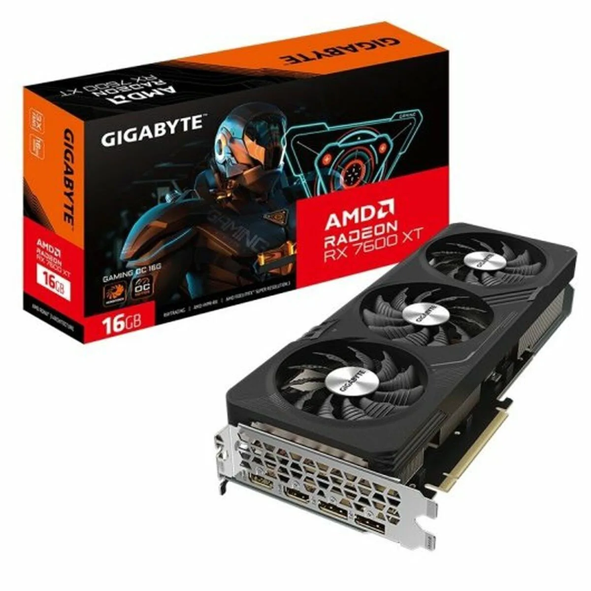 Gigabyte Radeon RX 7600 XT 16GB GDDR6 Κάρτα Γραφικών GV-R76XTGAMING OC-16GD - Image 1