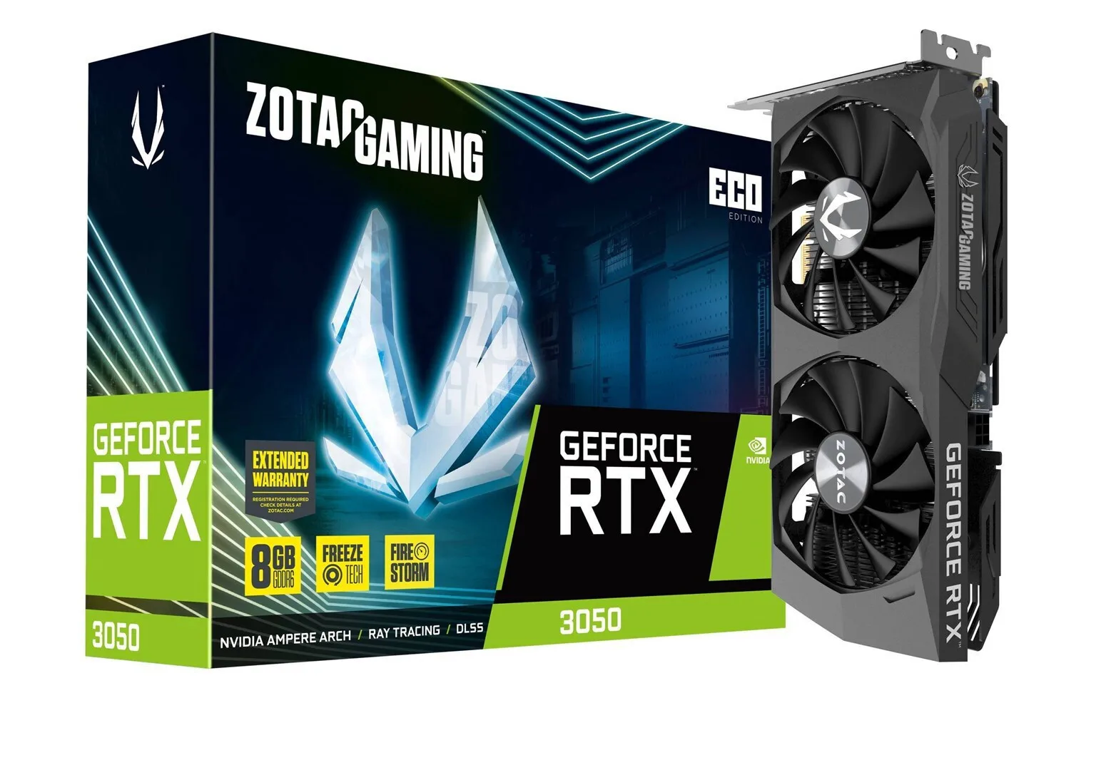 20240809144045_zotac_geforce_rtx_3050_8gb_gddr6_eco_karta_grafikon_zt_a30500k_10m Zotac GeForce RTX 3050 8GB GDDR6 ECO Κάρτα Γραφικών ZT-A30500K-10M - Image 1
