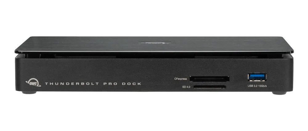 20240809150011_7a866516 OWC Thunderbolt Pro Dock Thunderbolt 3 Docking Station με DisplayPort 4K PD Ethernet και σύνδεση 2 Οθονών Μαύρο - Image 1
