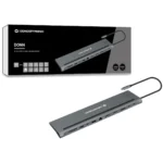 Conceptronic USB-C / USB-A Docking Station με 4K PD Ethernet Γκρι (DONN17G)