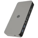 Icy Box IB-DK2880-C41 USB-C Docking Station με HDMI 4K PD Ethernet και σύνδεση 2 Οθονών Γκρι